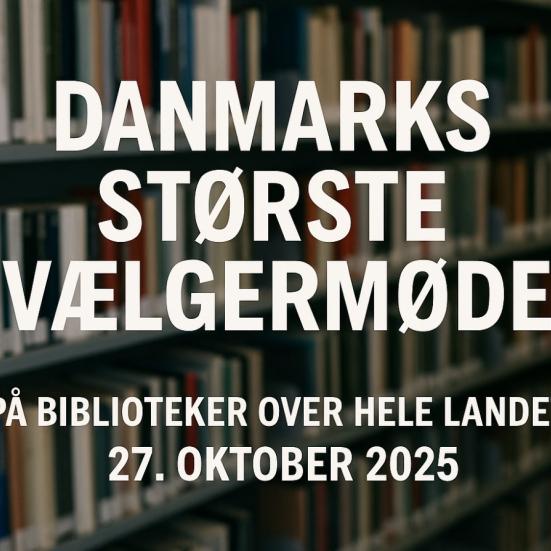 Danmarks Største Vælgermøde på SVendborg Bibliotek